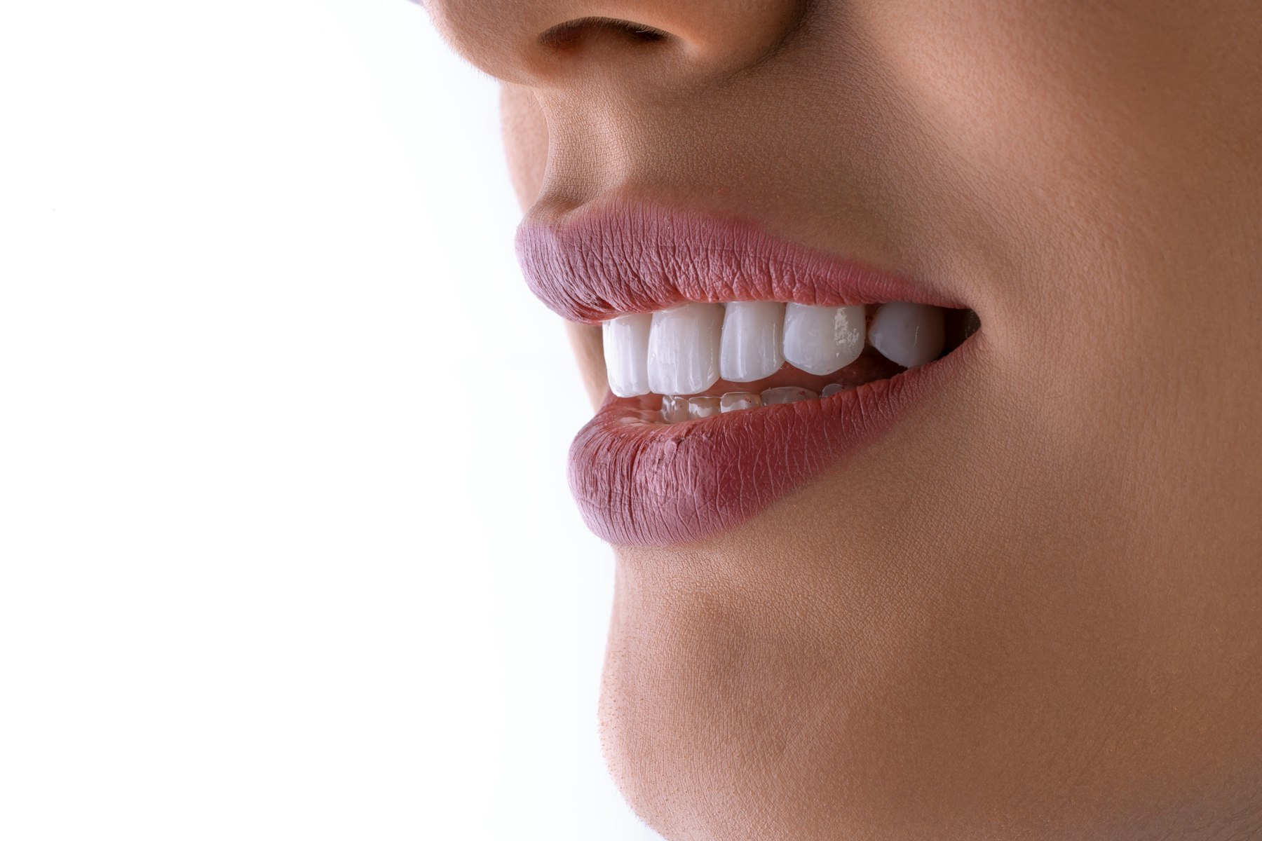 A close-up of a smile