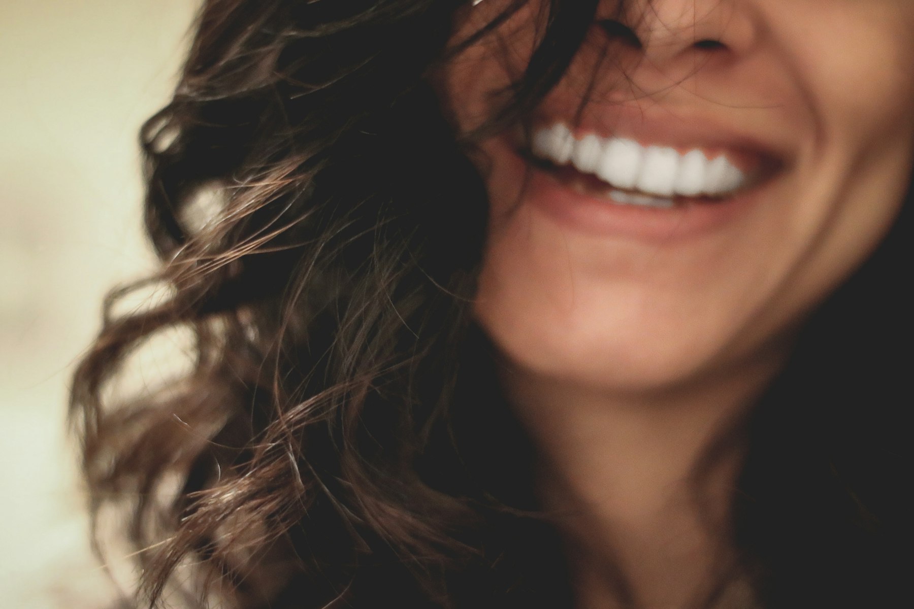 A smiling woman